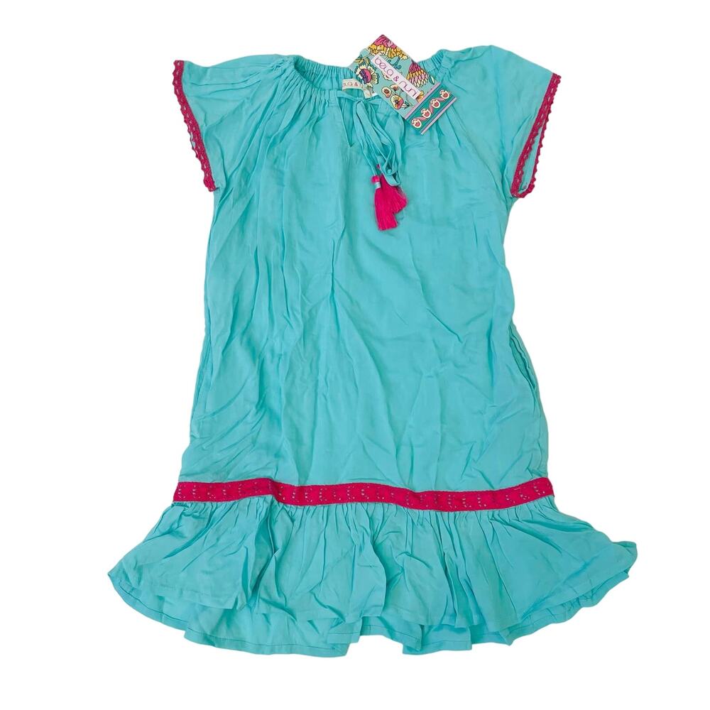 NWT Bela & Nuni 5Y Aqua & Pink Dress